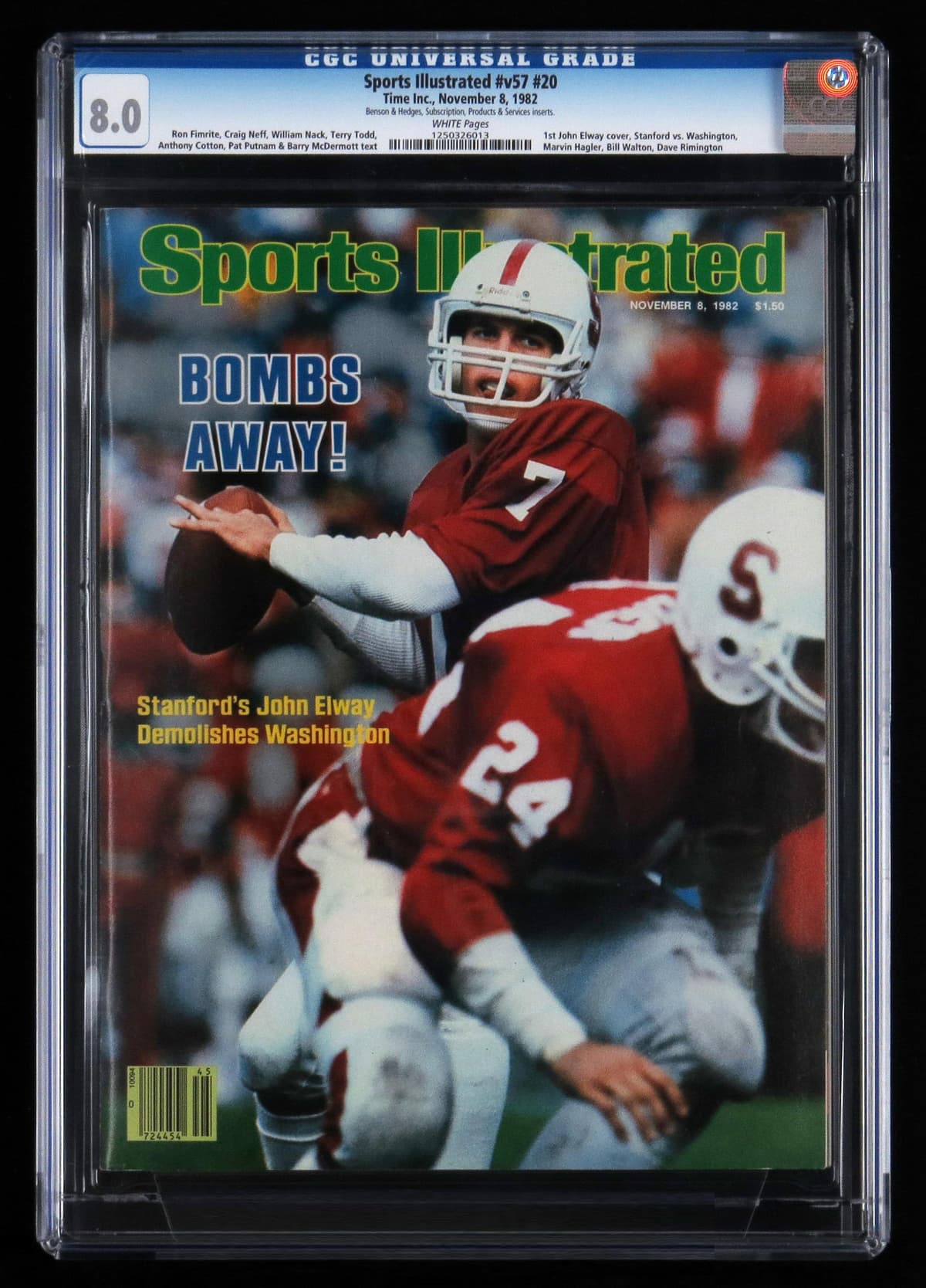 1982 Sports Illustrated Volume 57 Issue 20 First John Elway Cover