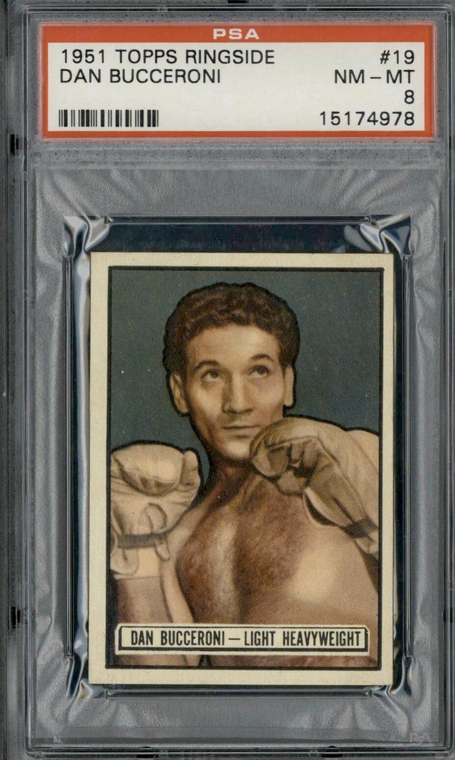 1951 Topps Ringside #19 Dan Bucceroni
