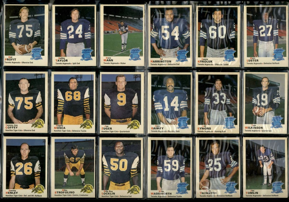 1970 OPC Complete Football Set Very High Grade NM-MT
