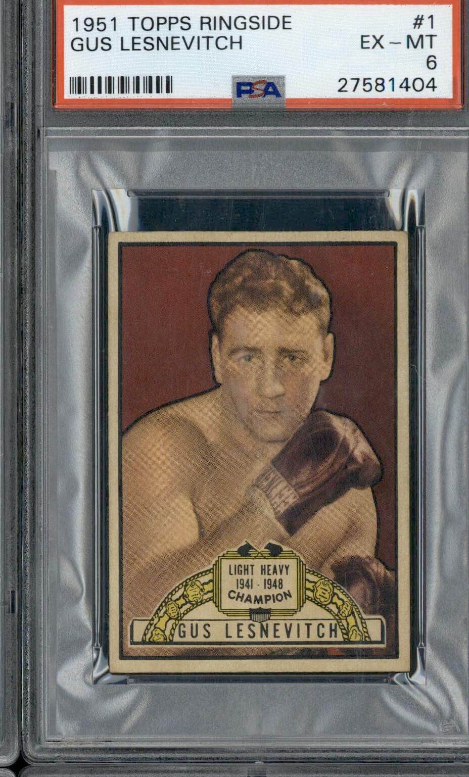 1951 Topps Ringside #1 Gus Lesnevitch
