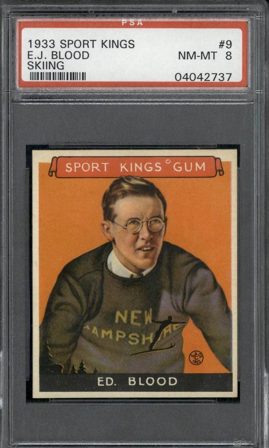 1933 Sports Kings #9 E.J. Blood