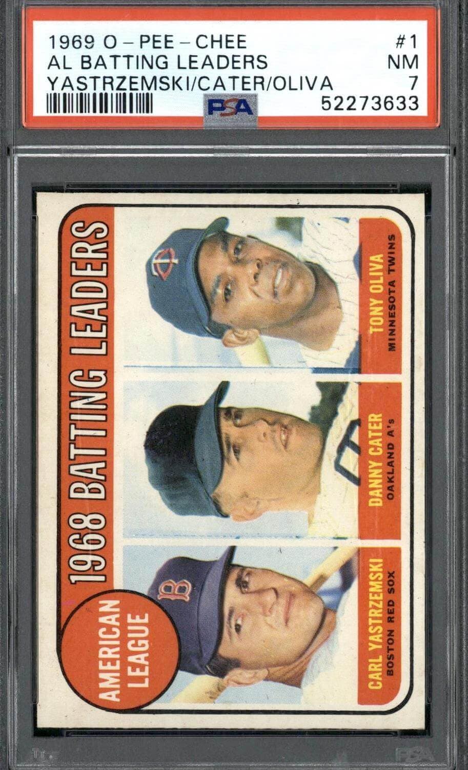 1969 OPC O-Pee-Chee #1 Al Batting Leaders