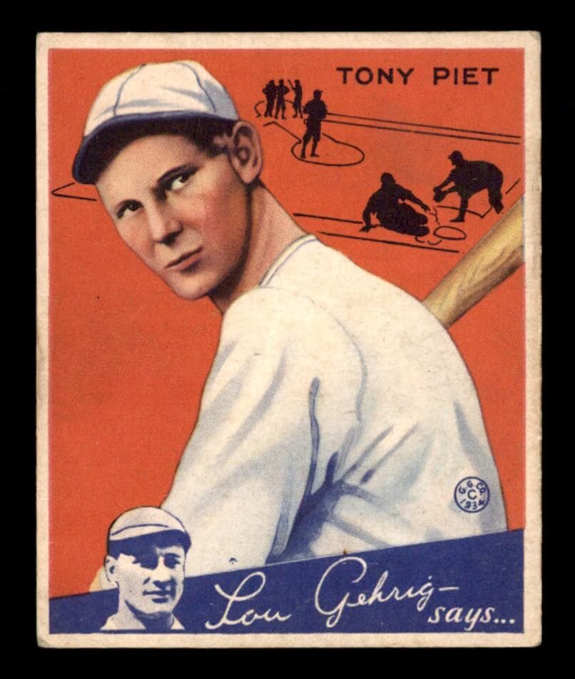 1934 Goudey #8 Tony Piet