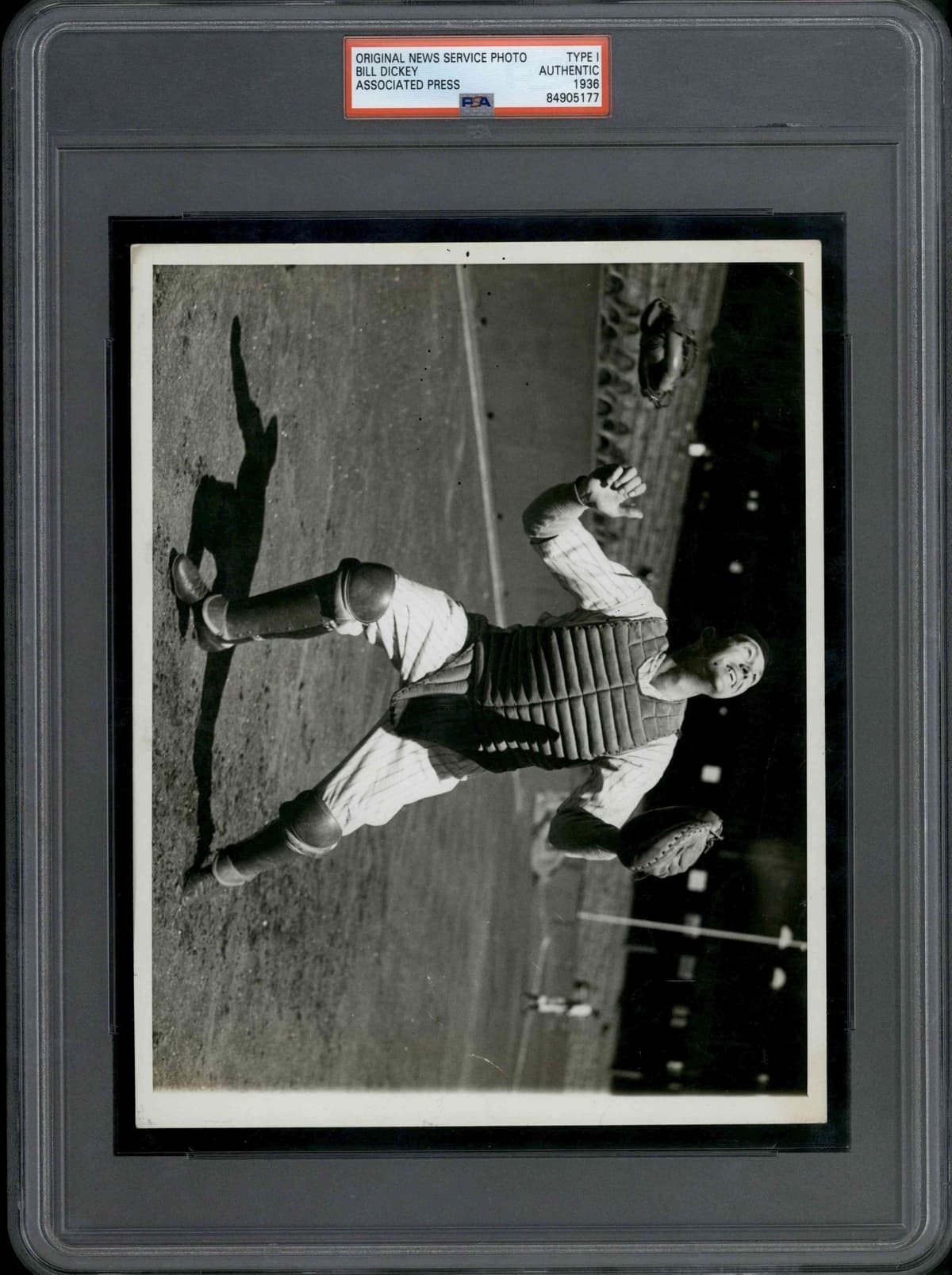 c. 1930s Bill Dickey Original Photo Type 1 Auth PSA/DNA 7"x9" New York Yankees