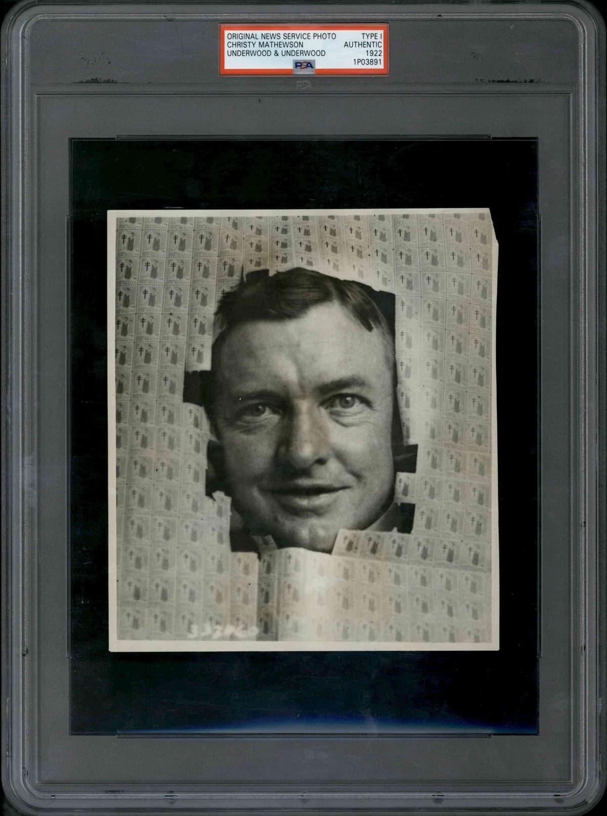 1922 Original Photo 6"x7" Type 1 Auth Christy Mathewson New York Giants PSA/DNA