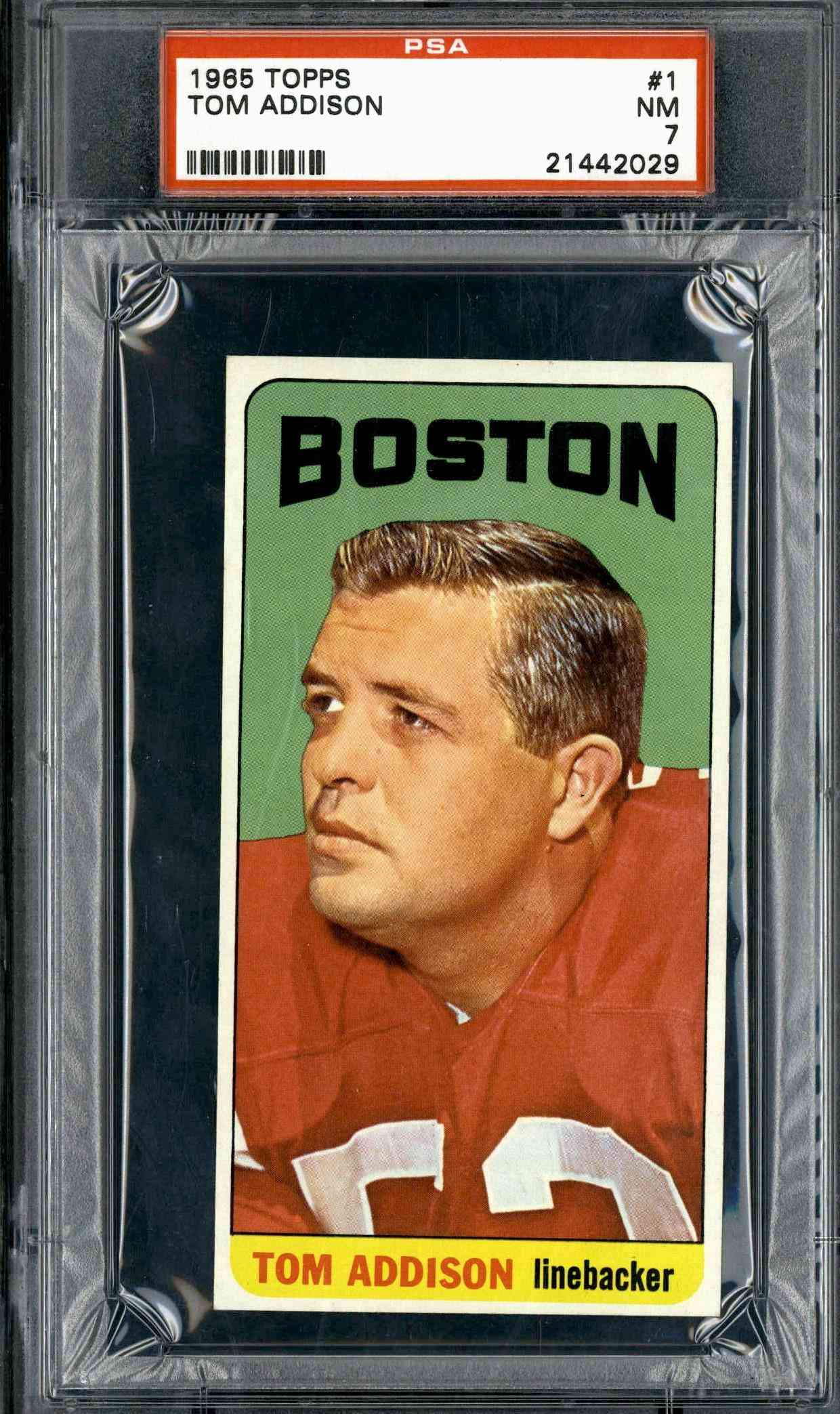 1965 Topps #1 Tom Addison