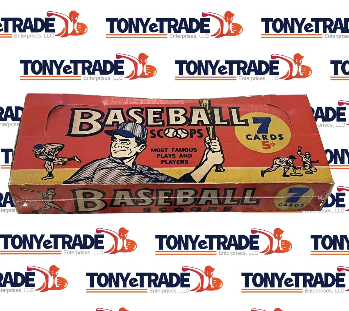 1961 Nu-Card Baseball Scoops 5 Cent Full Wax Box