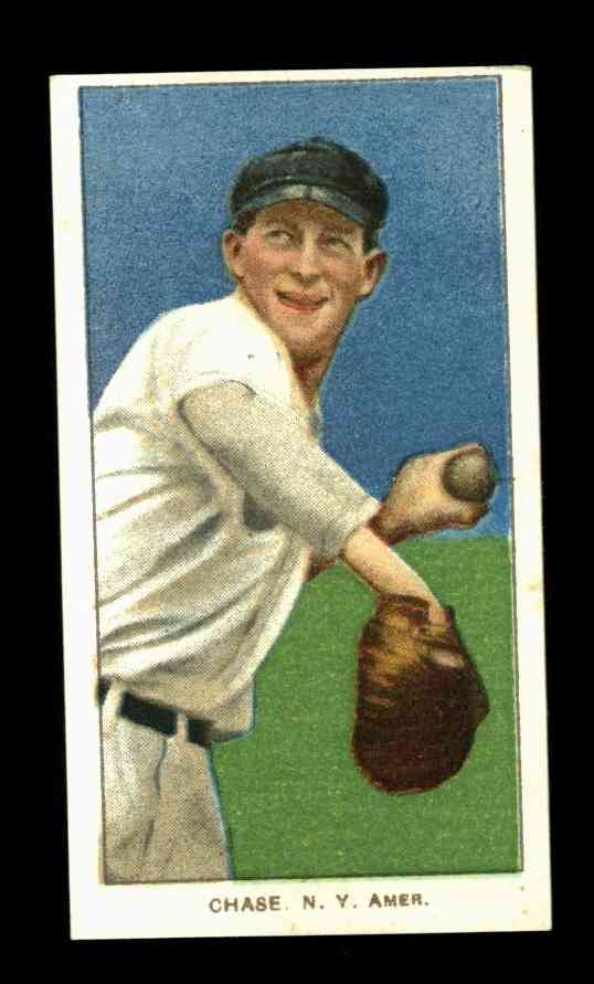 1909 T206 Hal Chase (Throwing) Dark Cap
