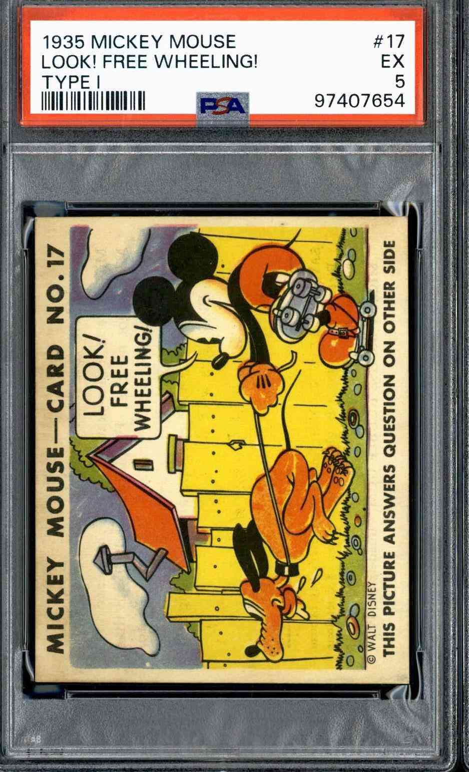 1935 Mickey Mouse #17 Look! Free Wheeling!