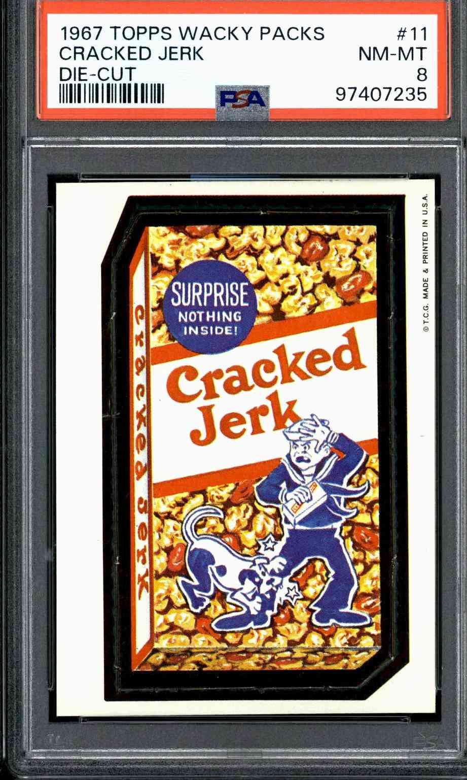 1967 Topps Wacky Packs #11 Cracked Jerk