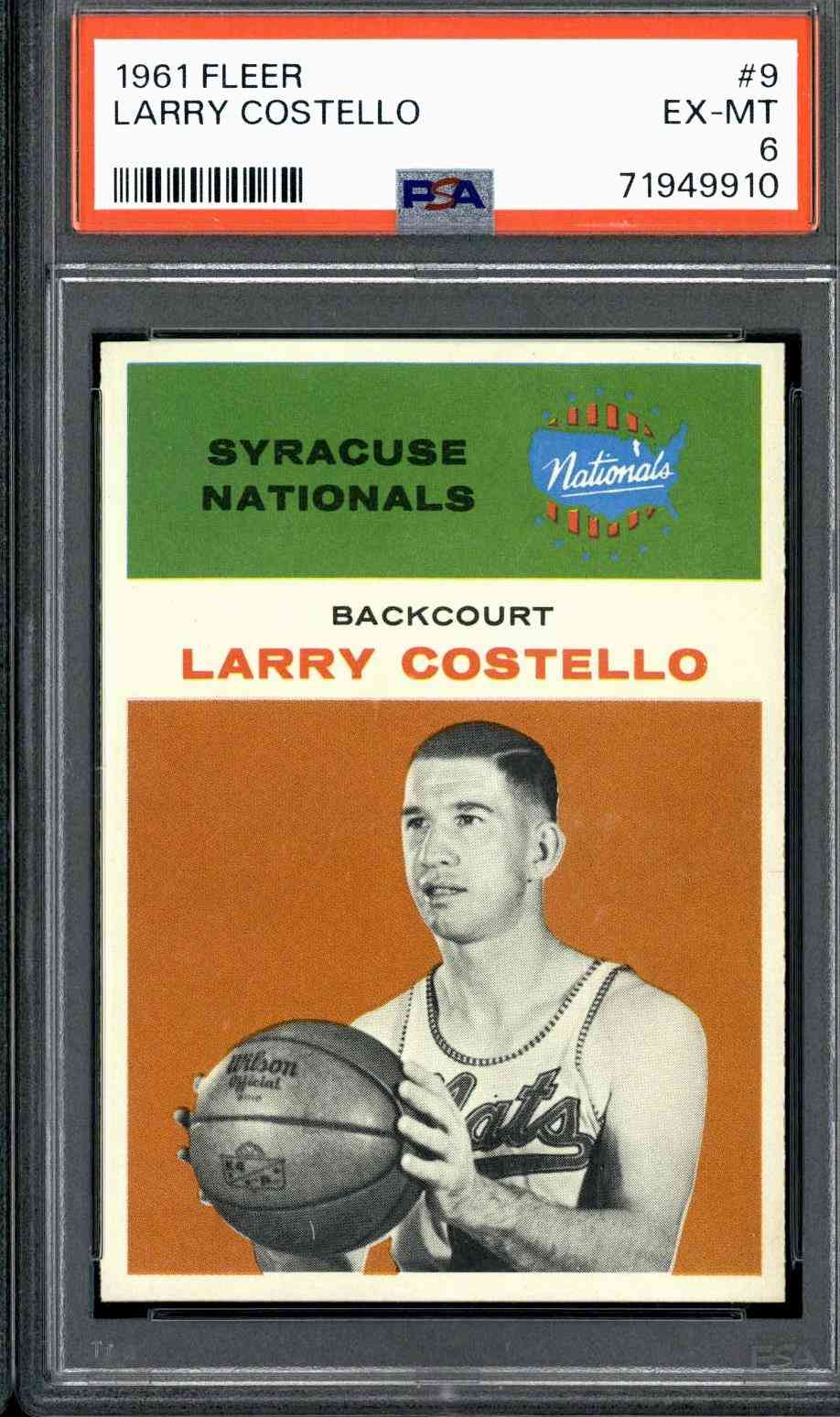 1961 Fleer #9 Larry Costello