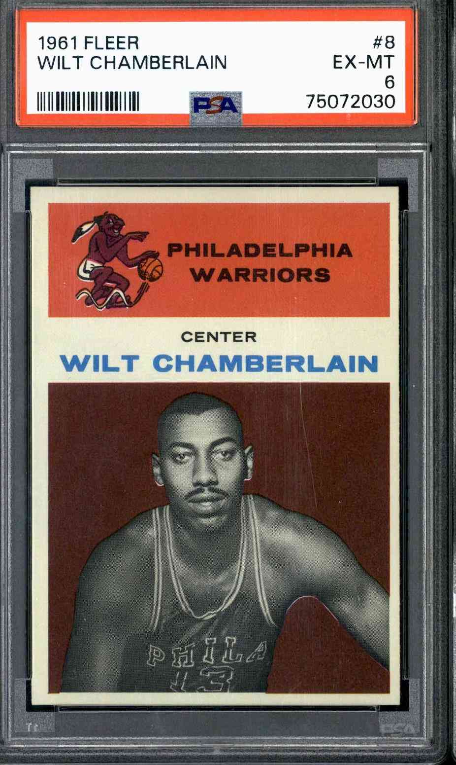 1961 Fleer #8 Wilt Chamberlain