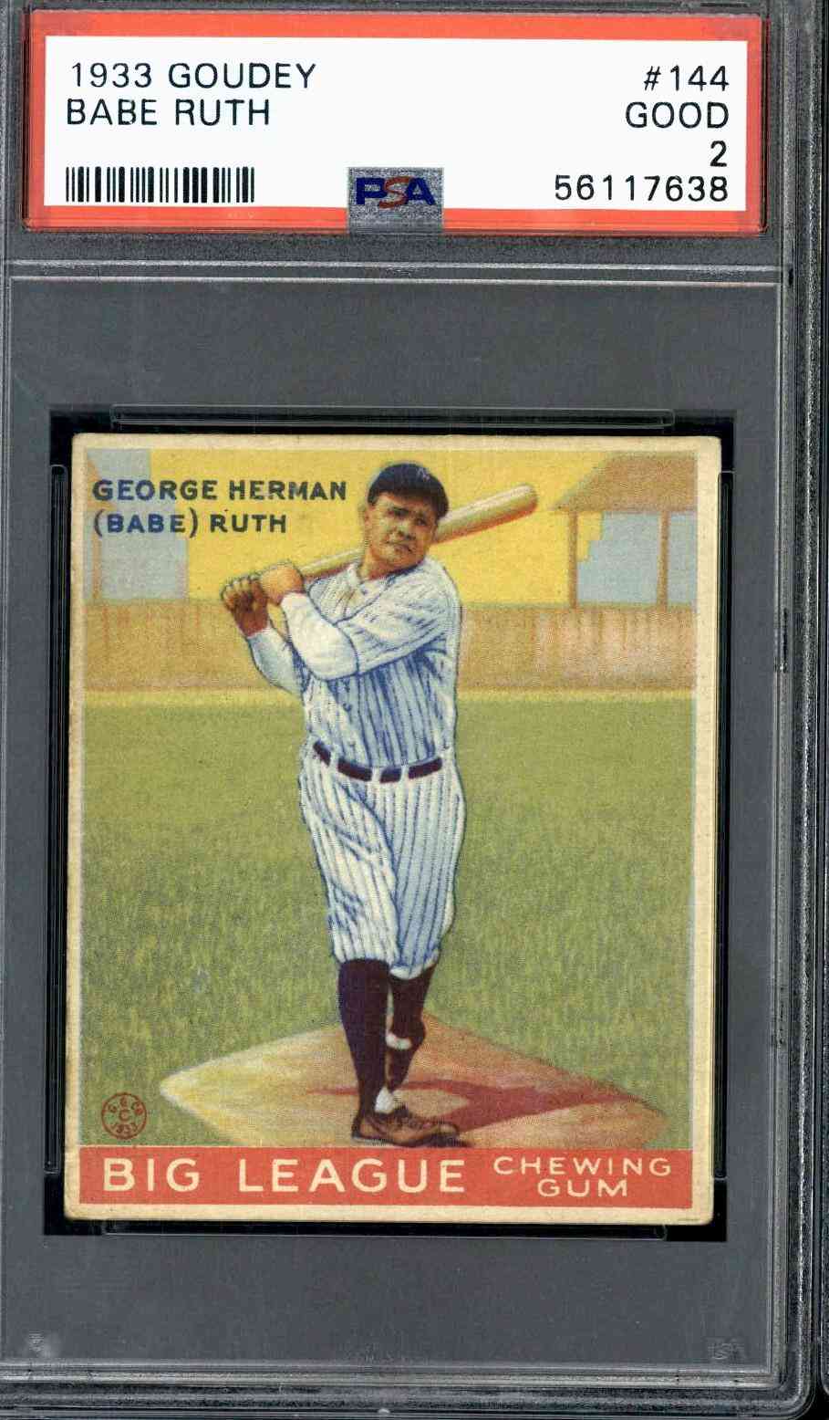 1933 Goudey #144 Babe Ruth