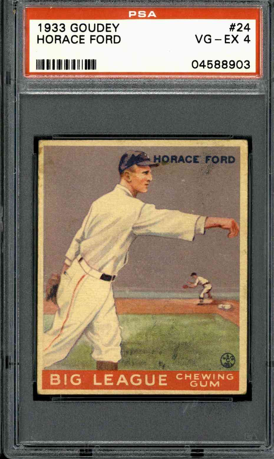 1933 Goudey #24 Horace Ford