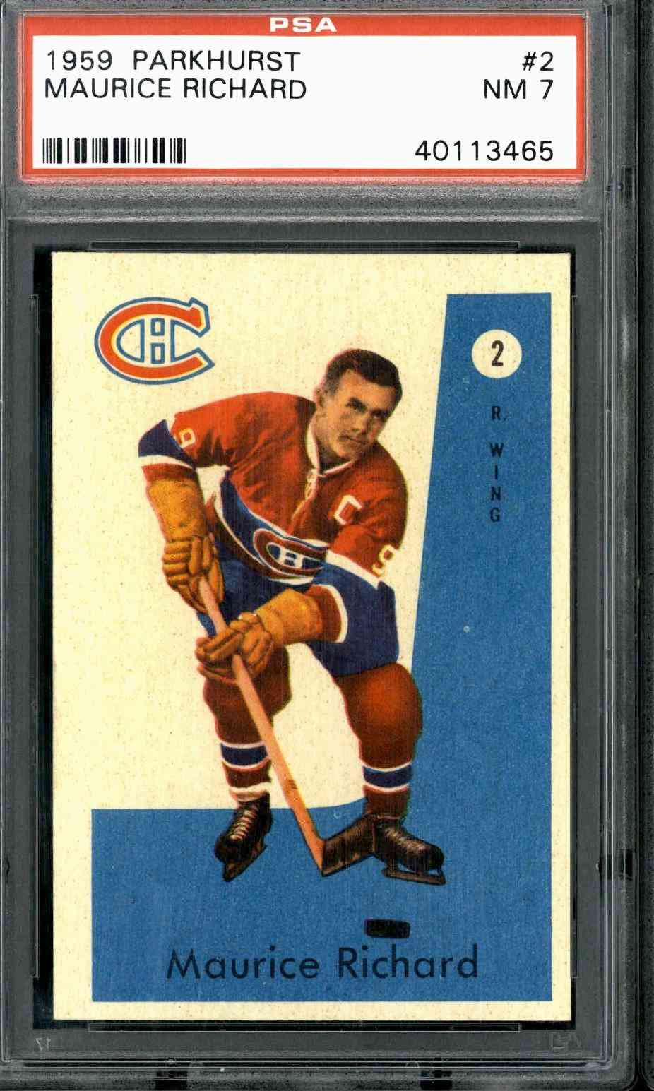 1959 Parkhurst #2 Maurice Richard
