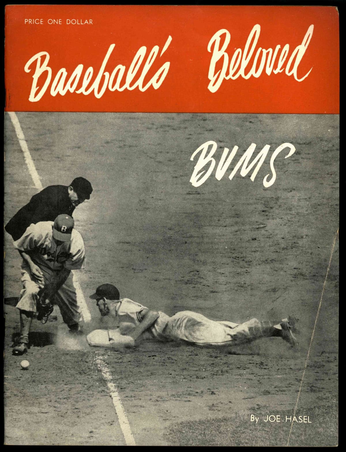 1947 Baseball Beloved Bums Dodgers Yearbook/Magazine Robinson VG-EX / EX