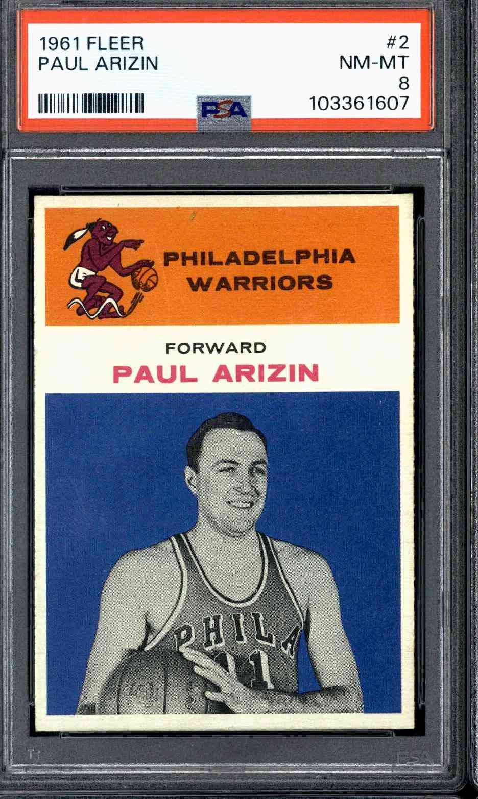 1961 Fleer #2 Paul Arizin