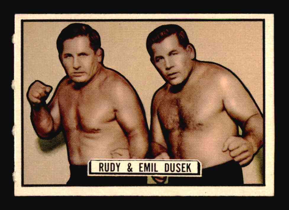 1951 Topps Ringside #9 The Duseks Rudy & Emil