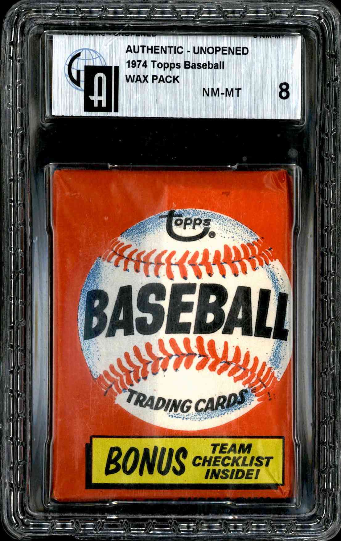 1974 Topps Baseball Unopened Wax Pack GAI 8 NM-MT - Winfield Griffey RC Year