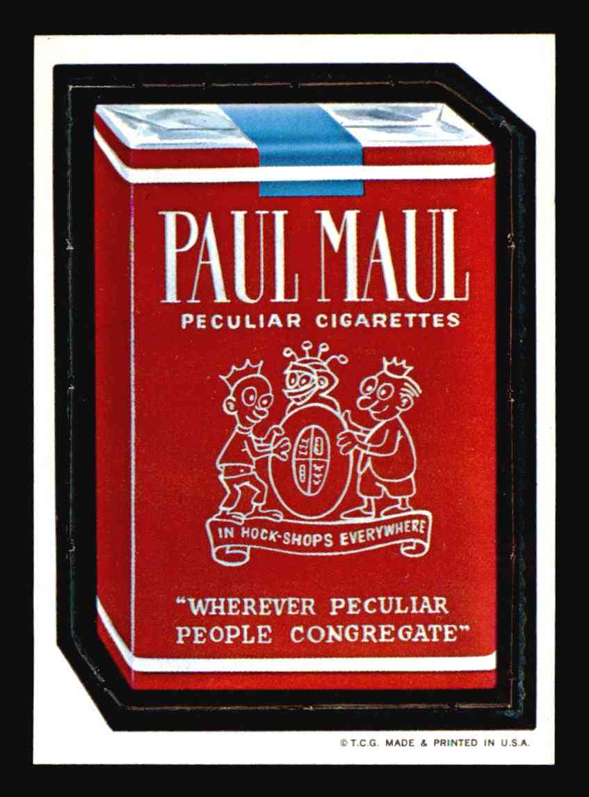1967 Topps Wacky Packs #9 Paul Maul Cigarettes