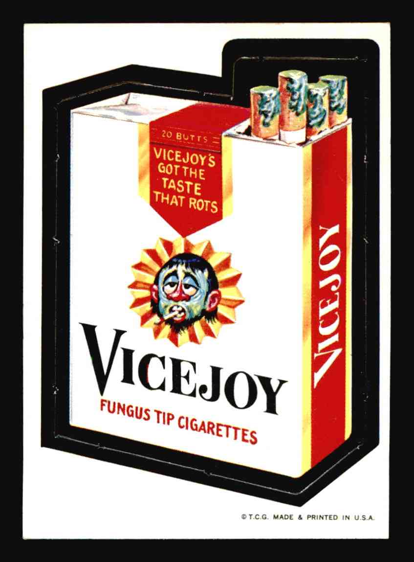 1967 Topps Wacky Packs #3 ViceJoy Cigarettes