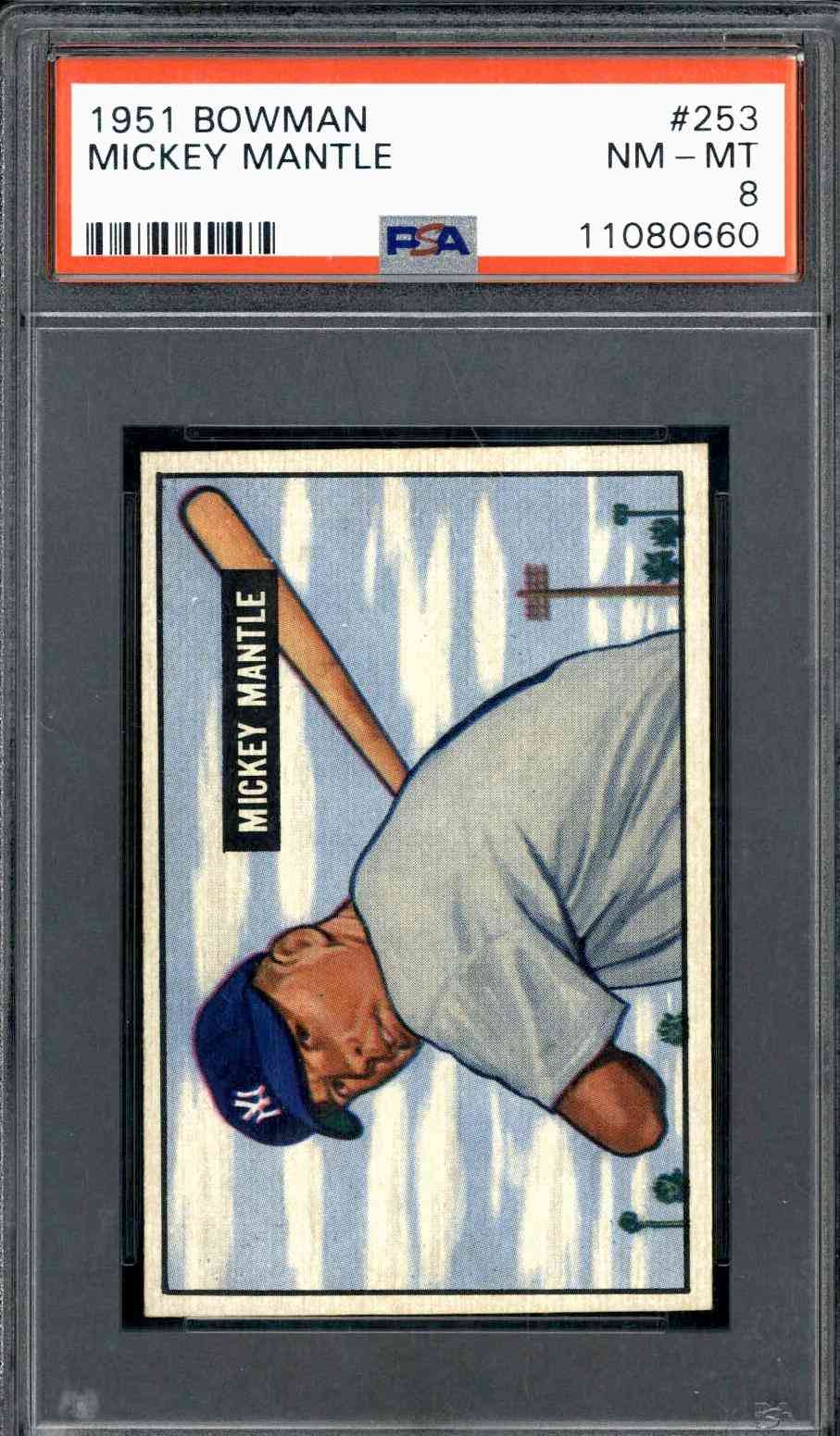 1951 Bowman #253 Mickey Mantle (Rookie Card)
