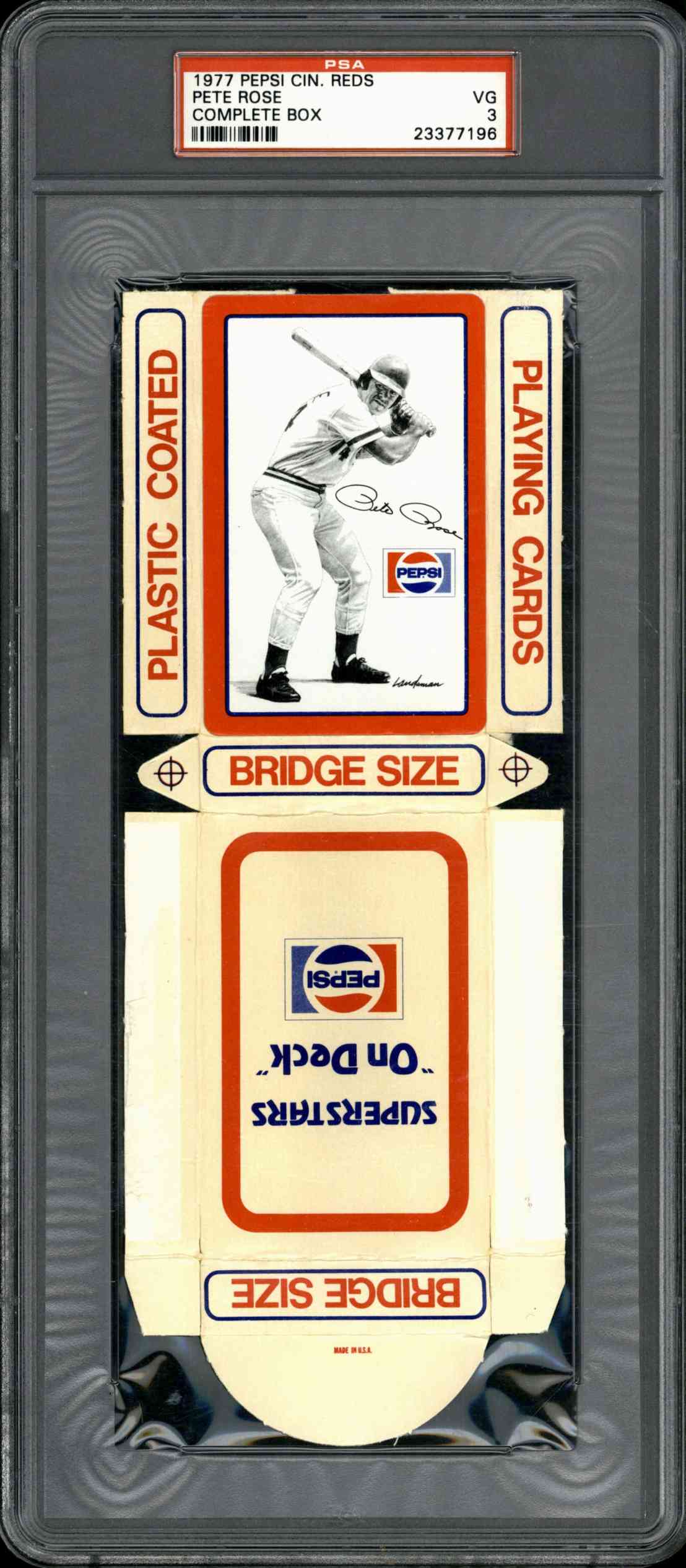 1977 Pepsi Cincinnati Reds Pete Rose Deck All Graded PSA 10 (54/54) w/ PSA 3 Box