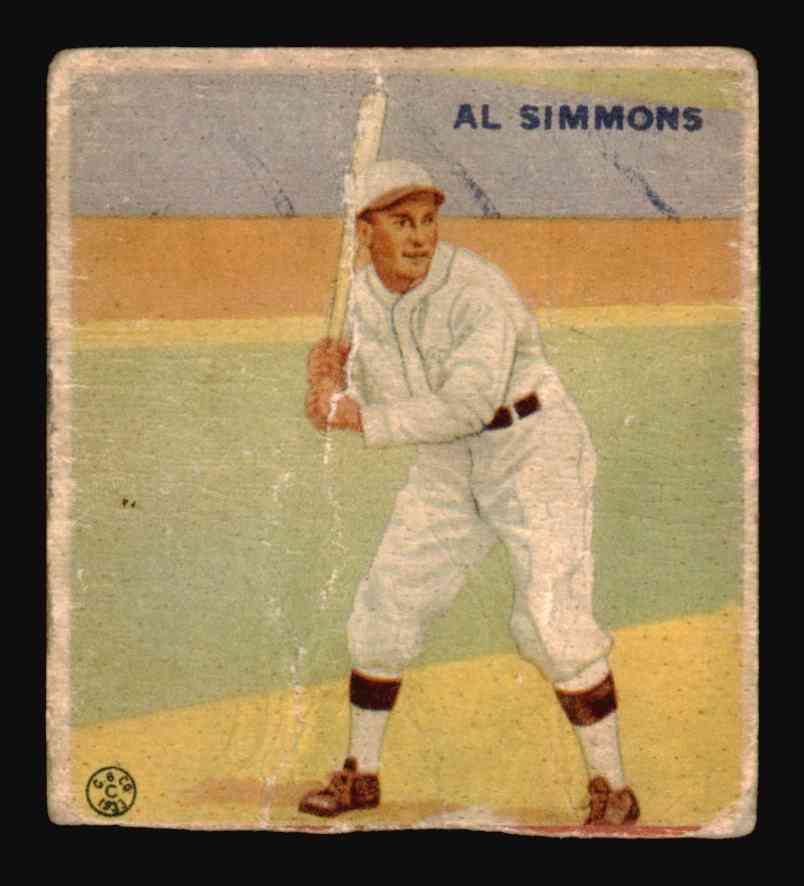1933 Goudey #35 Al Simmons