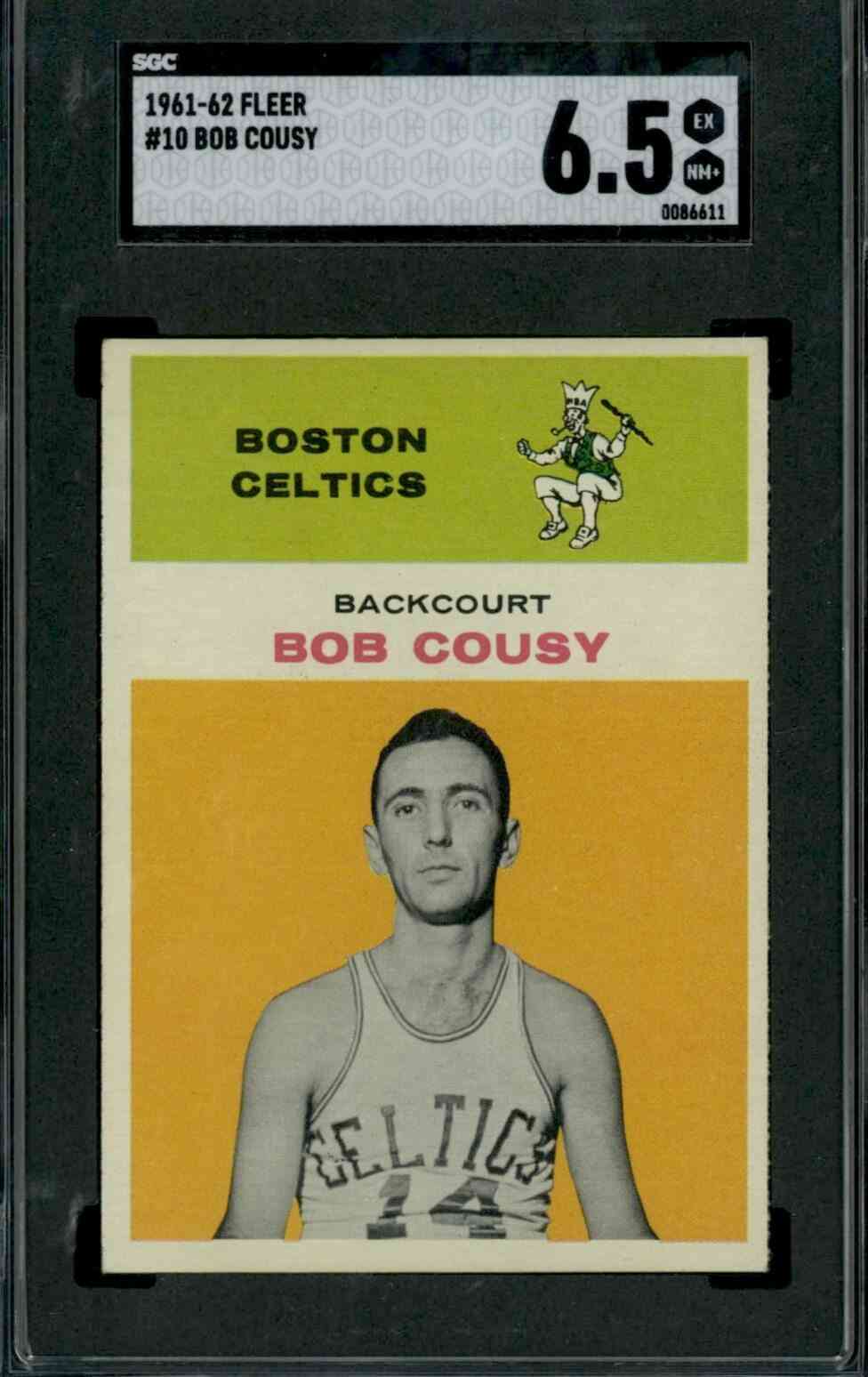 1961 Fleer #10 Bob Cousy