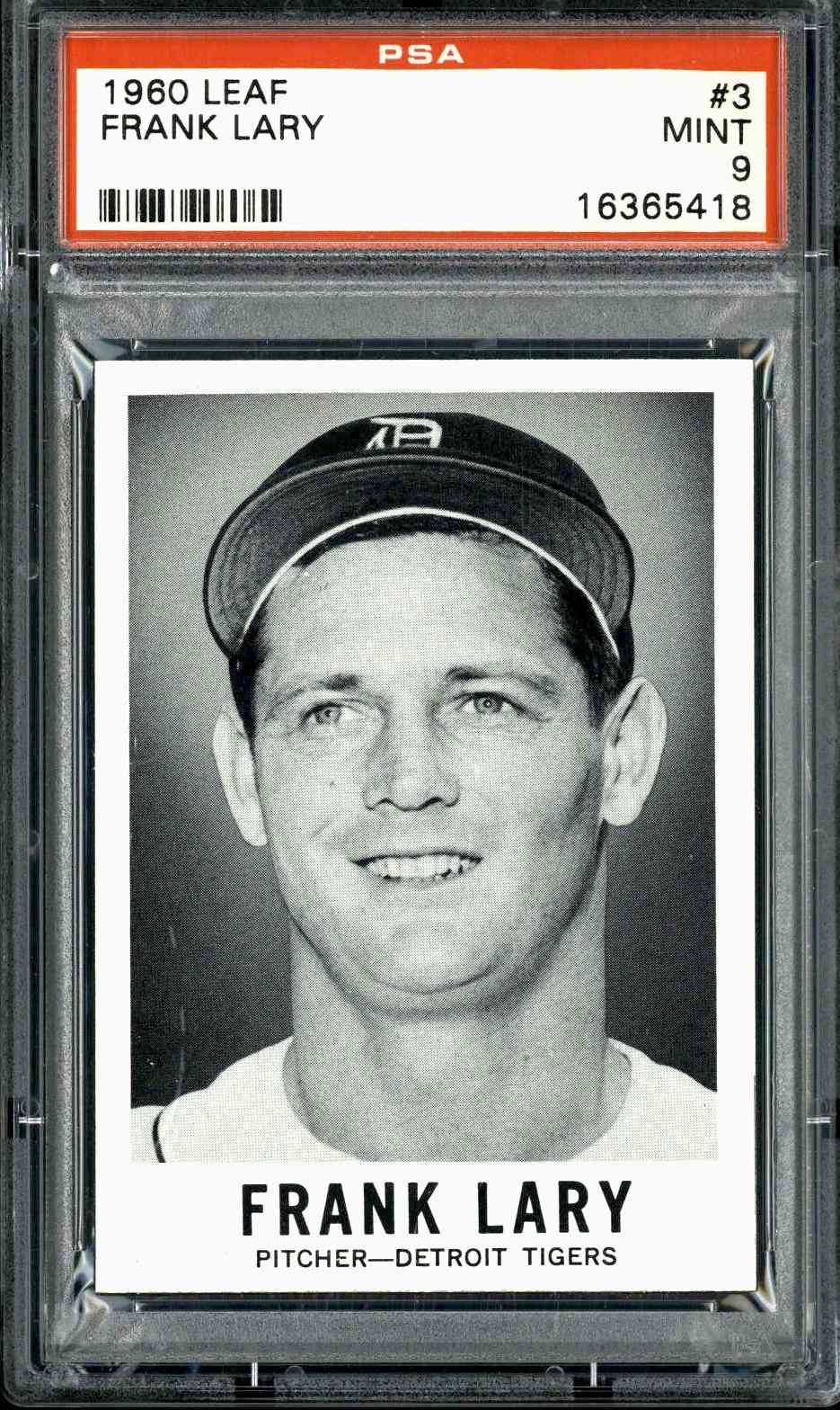 1960 Leaf #3 Frank Lary