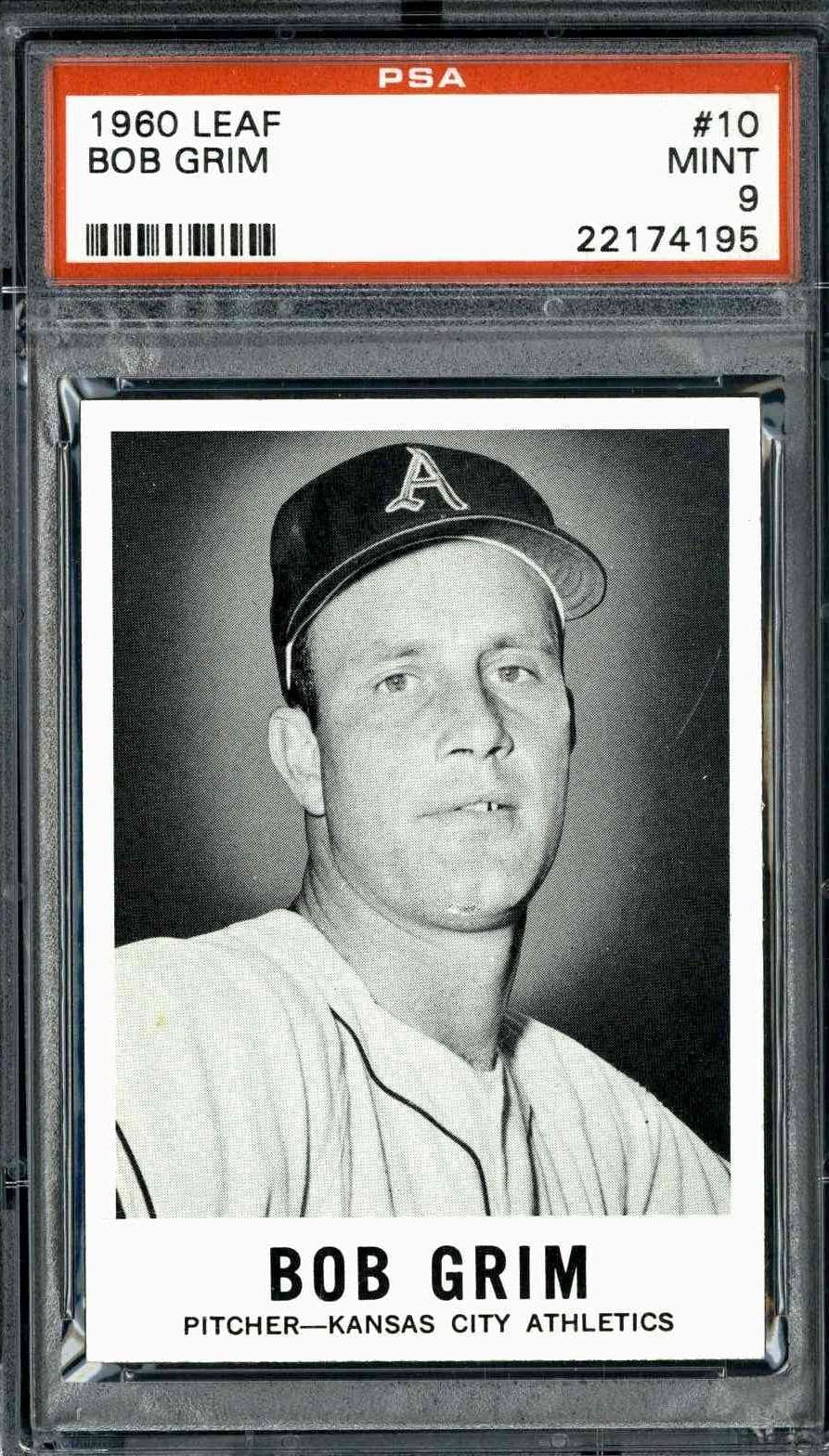 1960 Leaf #10 Bob Grim