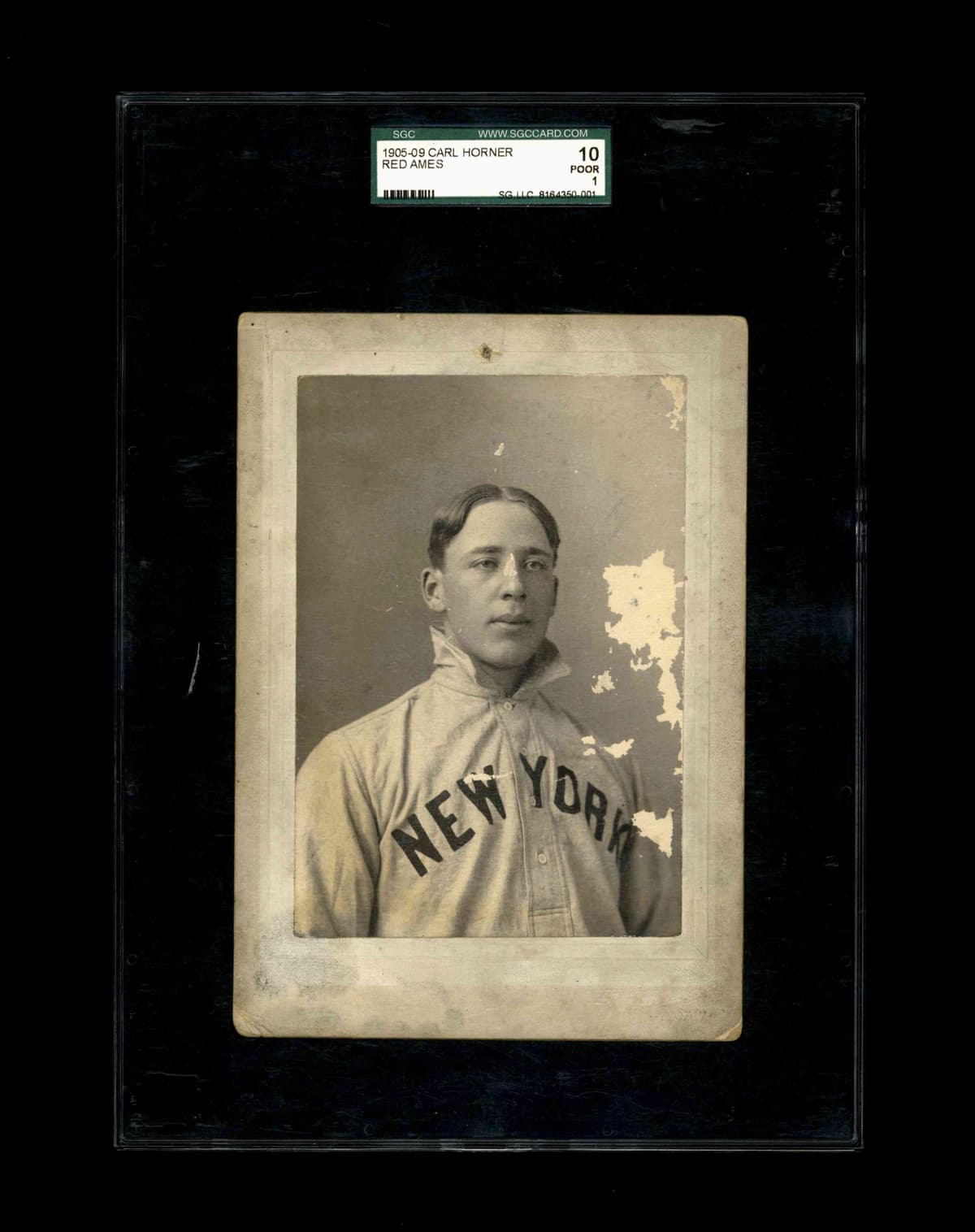 1905-09 Red Ames Cabinet Photo by Carl Horner - SGC 10 - Fan Craze Set Image
