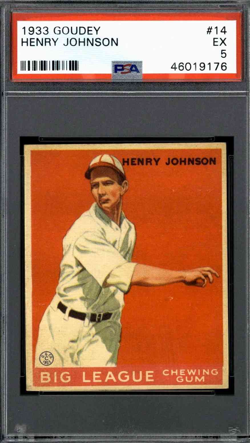 1933 Goudey #14 Henry Johnson