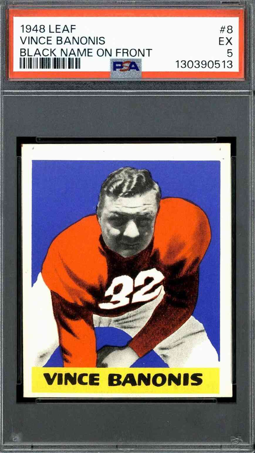 1948 Leaf #8 Vince Banonis
