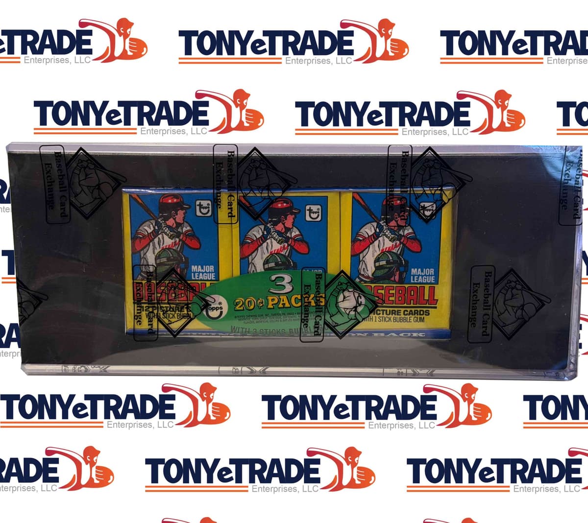 1979 Topps Baseball Rack Pack Tray BBCE Sealed Ozzie Smith RC Year (3 Wax Packs)