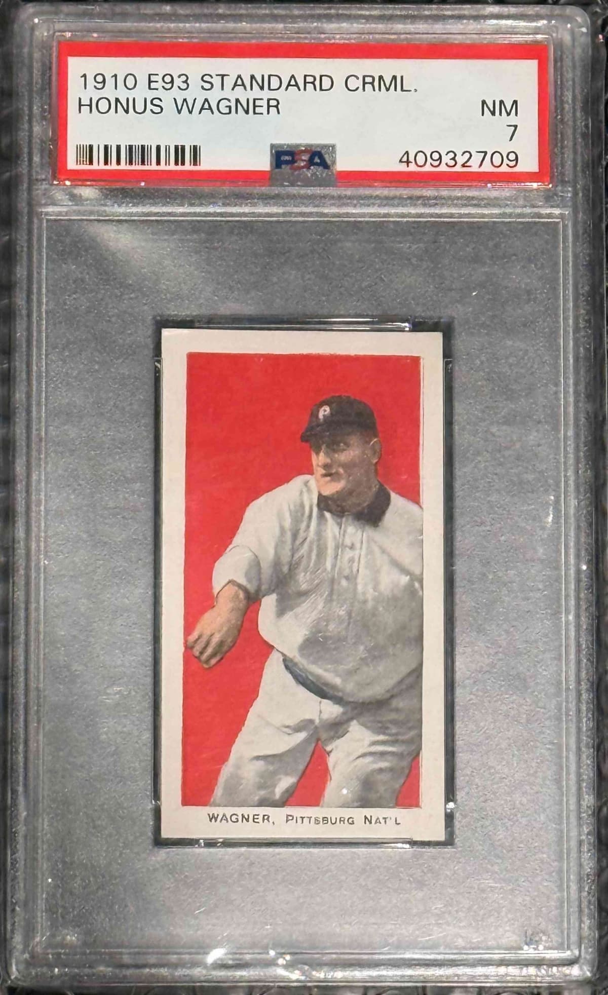 1910 Standard Caramel E93 Honus Wagner PSA 7