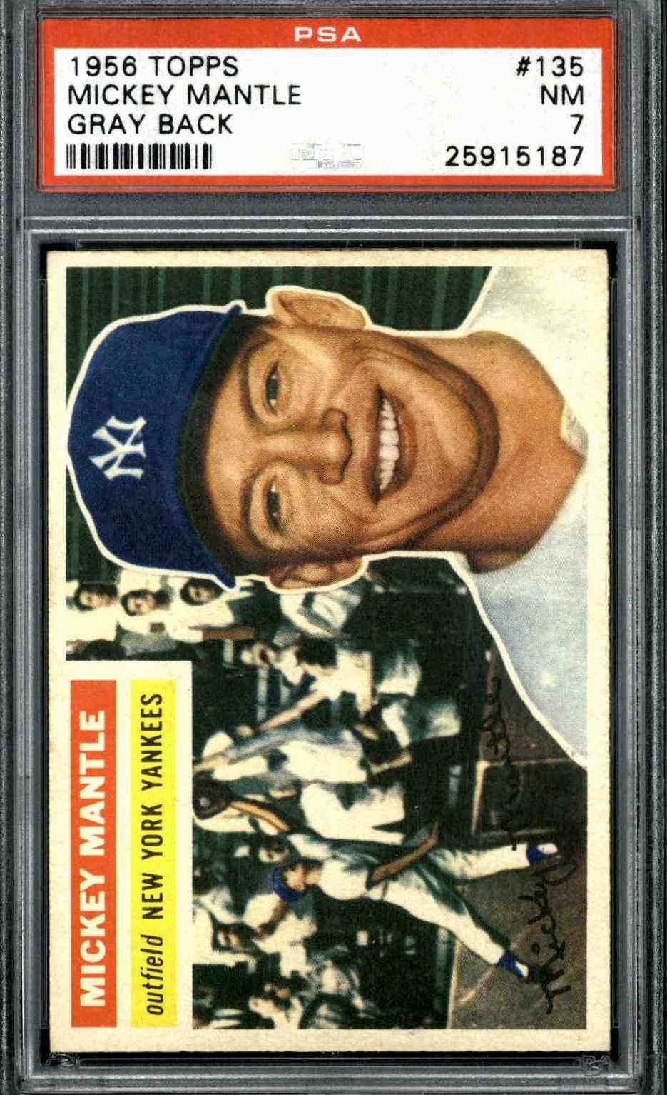 1956 Topps #135 Mickey Mantle