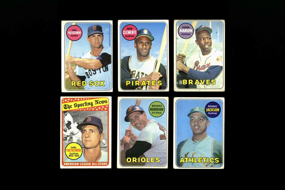 1969 Topps Baseball Partial Low-Mid Grade Set (514/664) Reggie Jackson RC Aaron
