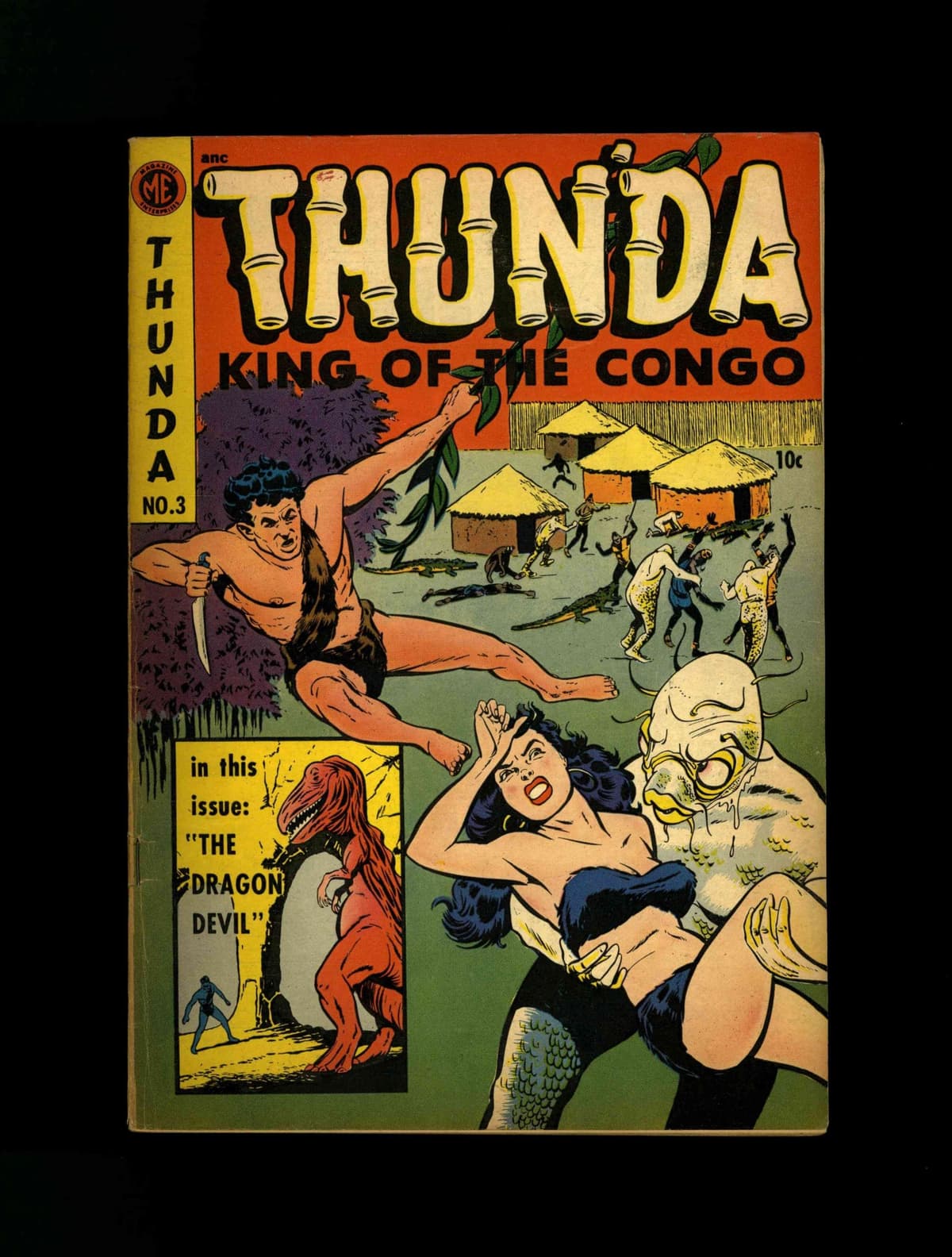 1952 Magazine Enterprises Thun'Da King of the Congo #3 (6.5)