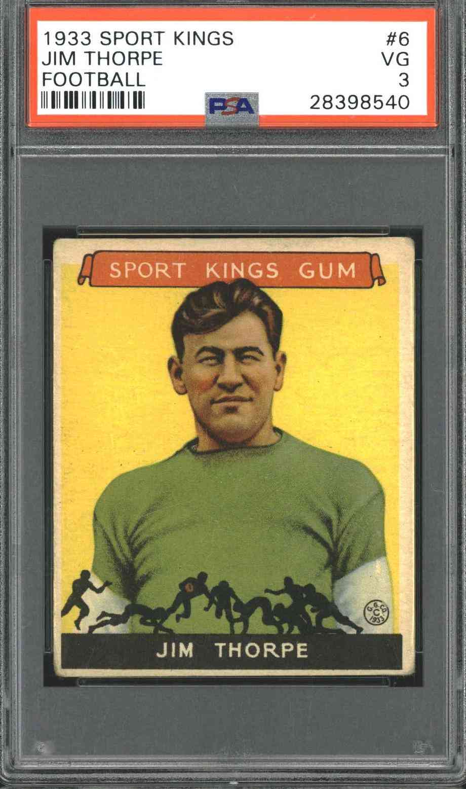1933 Sport Kings #6 Jim Thorpe