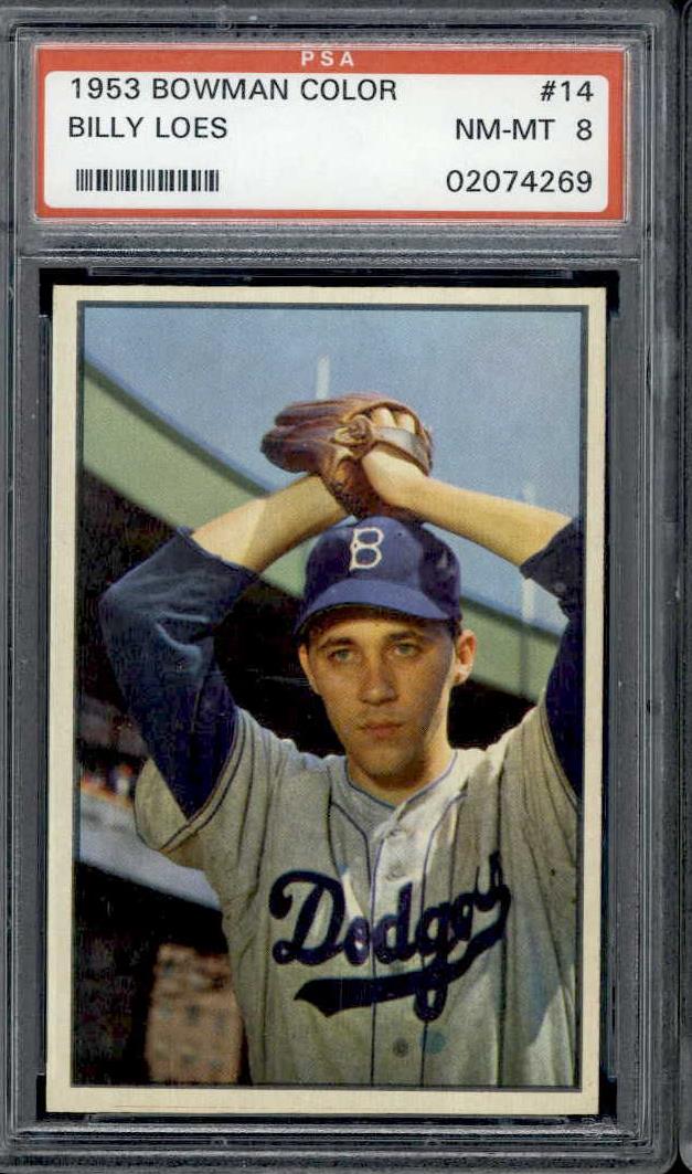 1954 Bowman Billy Loes #42 PSA 6 