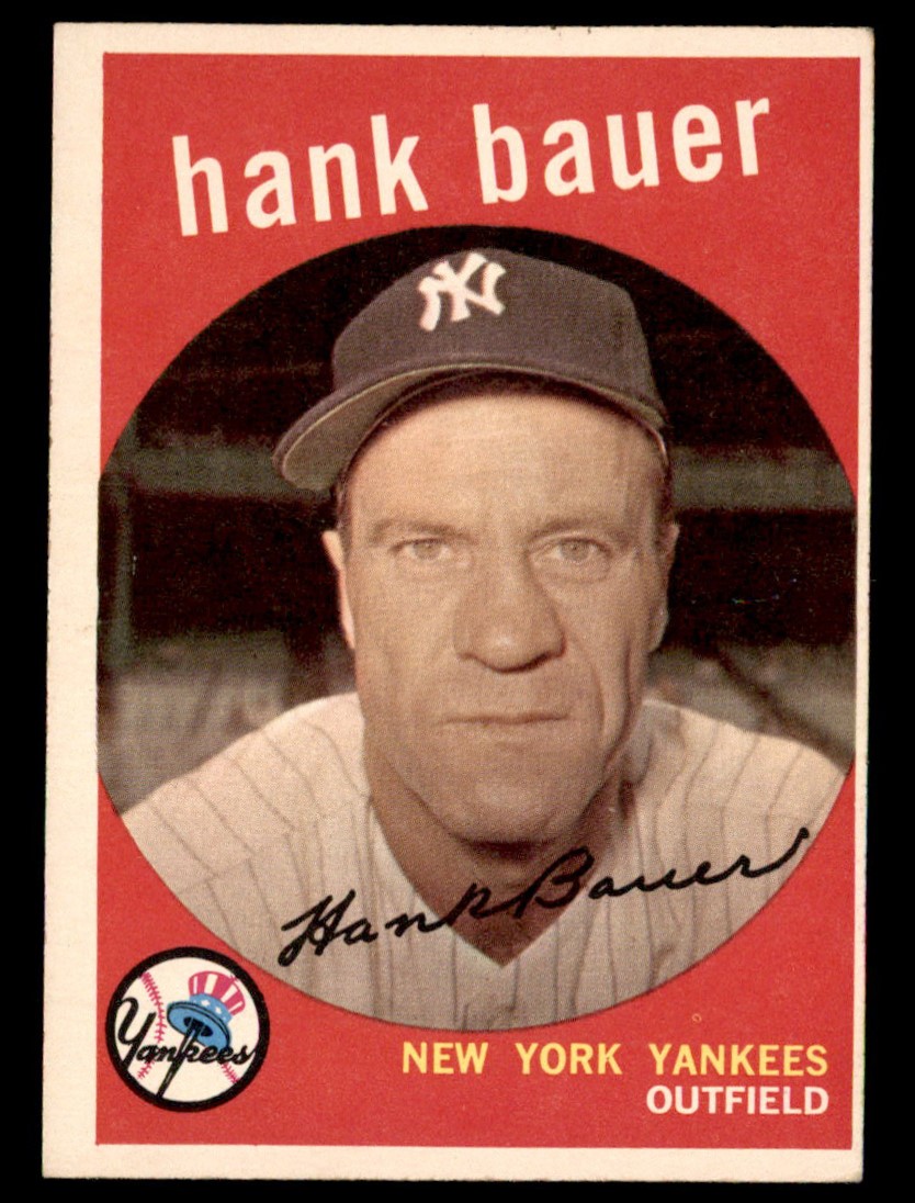 1957 Topps # 240 Hank Bauer New York Yankees FAIR Yankees Baseball Card 
