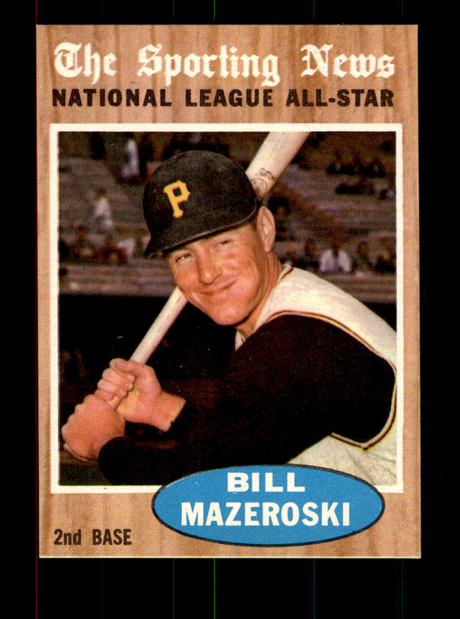 1960 Topps #55 Bill Mazeroski Pittsburgh Pirates Baseball Card Nm+