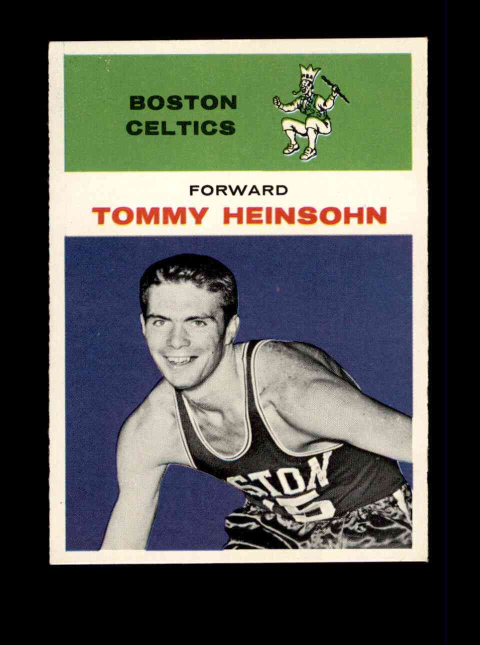 1961 Fleer Regular (Basketball) Card# 19 Tommy Heinsohn of the