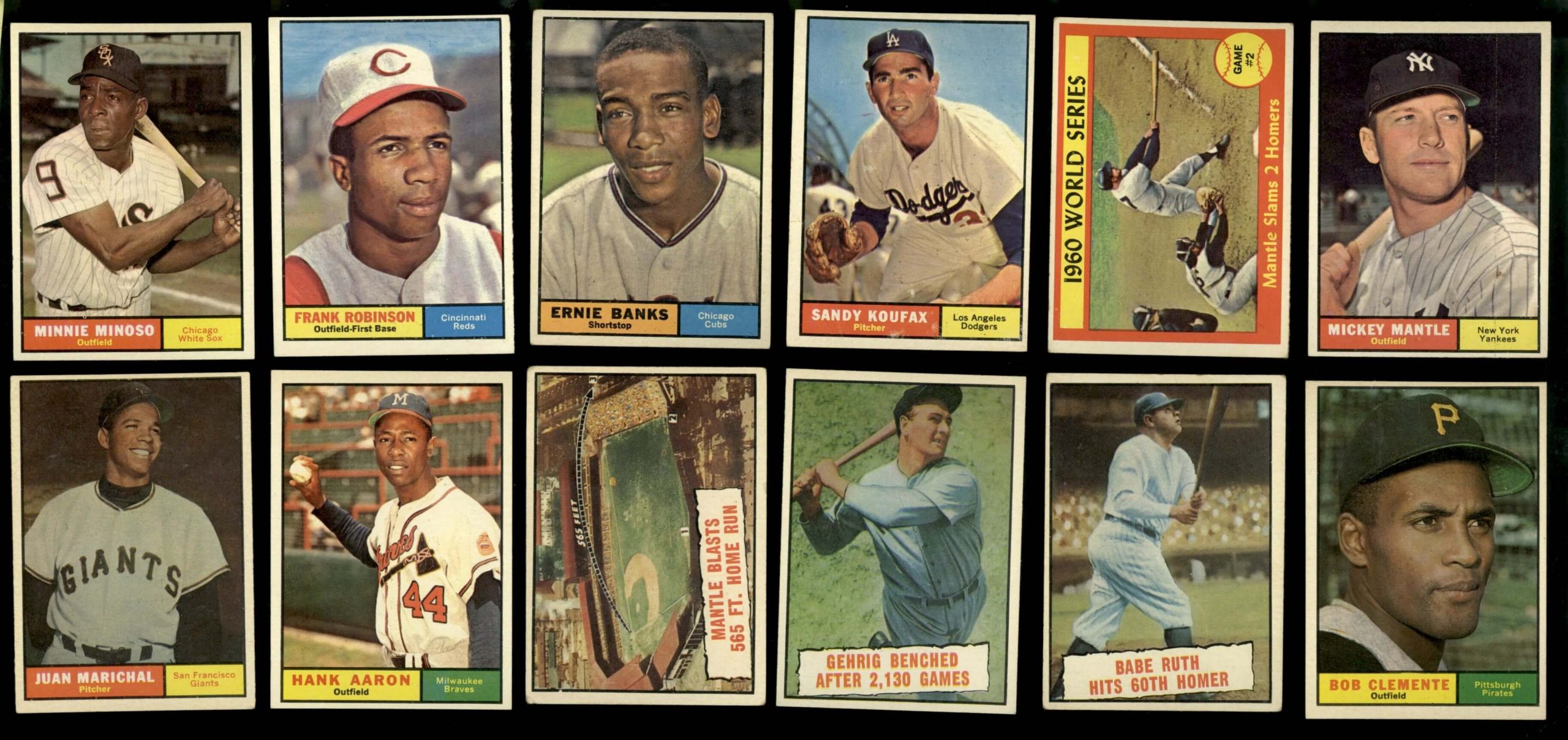 Ernie Banks Ron Santo Billy Williams Signed 1960's NL Baseball PSA