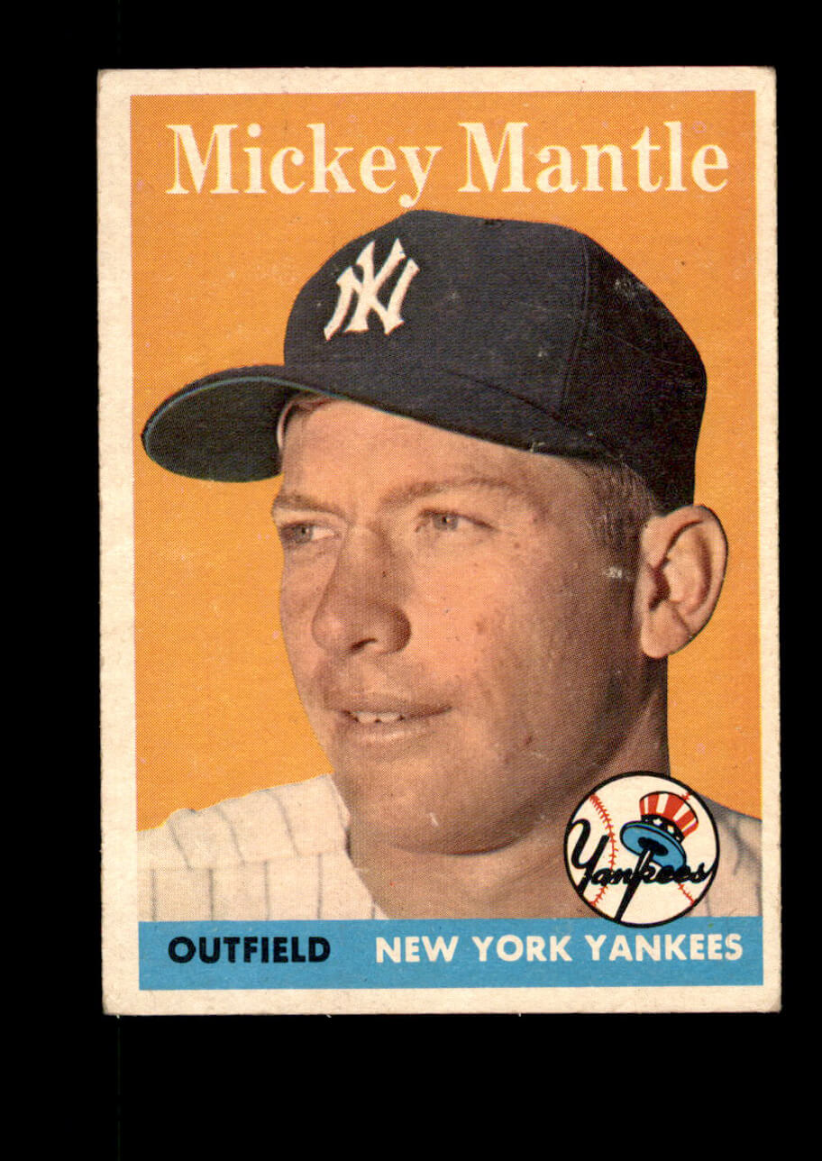 1964 Topps Giants #25 Mickey Mantle New York Yankees Baseball Card Sgc 7 Nm